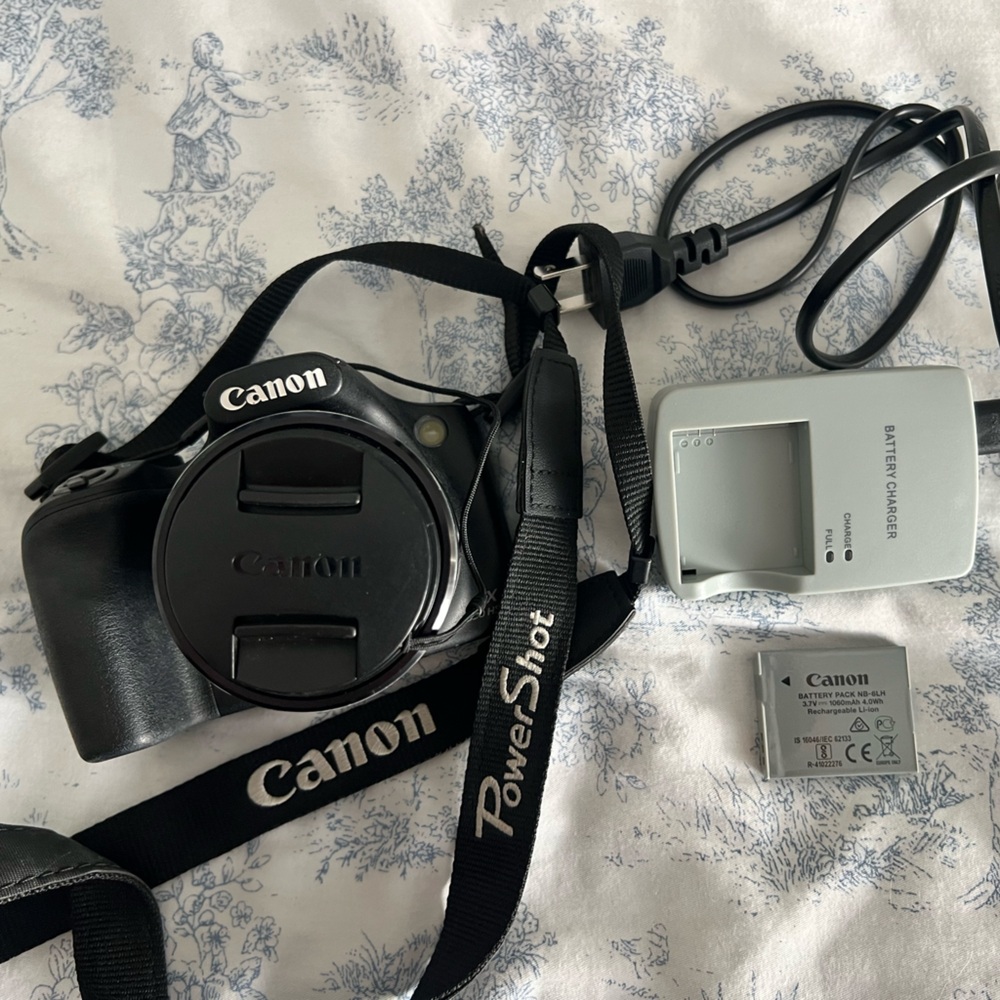 Canon Black Digital Camera with Strap